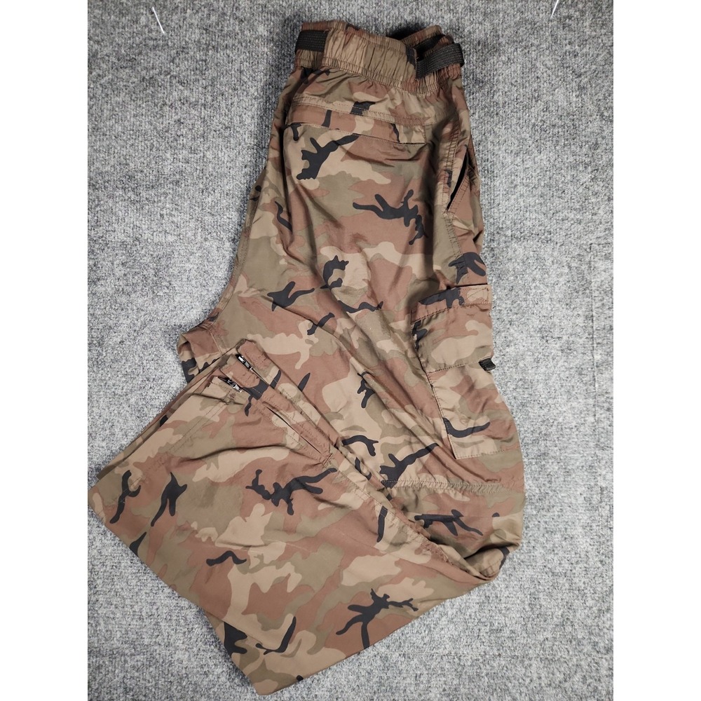 Guide Gear Mens 36x30 Convertible Cargo Pants Zip Off Shorts Desert Camo Nylon